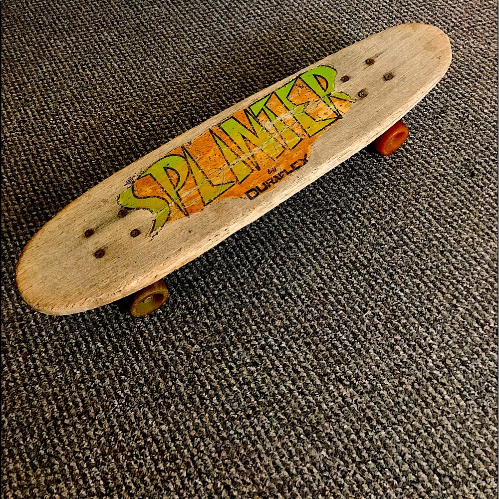 Splinter by Duraflex Vintage Mahogany-Wood Skateboard (1970)